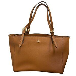 Tory Burch Brown Leather Tote Bag